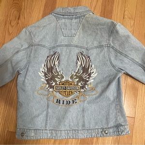 Harley-Davidson Denim Jacket with Fringe- Women’s Medium